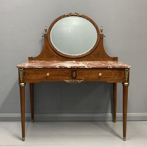 Large French Marble Top Dressing Table (1 of 9)