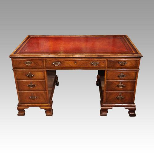 Walnut Pedestal Desk by Waring and Gillow (1 of 18)