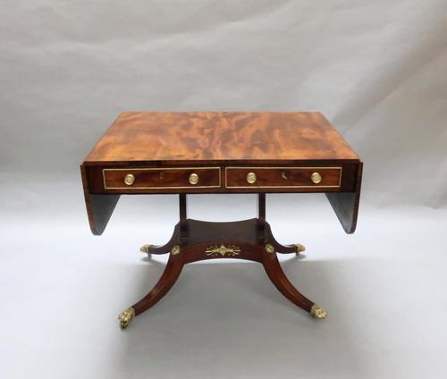 Regency Figured Mahogany Sofa Table (1 of 11) Regency Figured Mahogany Sofa Table (1 of 11)