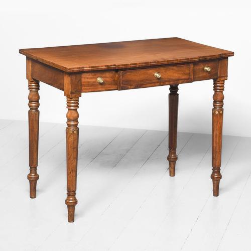 Brass Inlaid Regency Mahogany Side Table of Unusual Style (1 of 9)