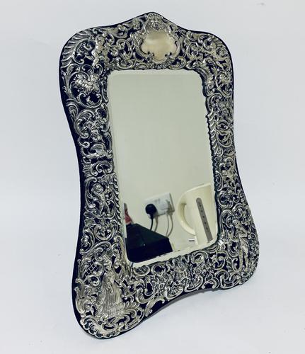 Large Victorian Silver Dressing Table Mirror (1 of 16)