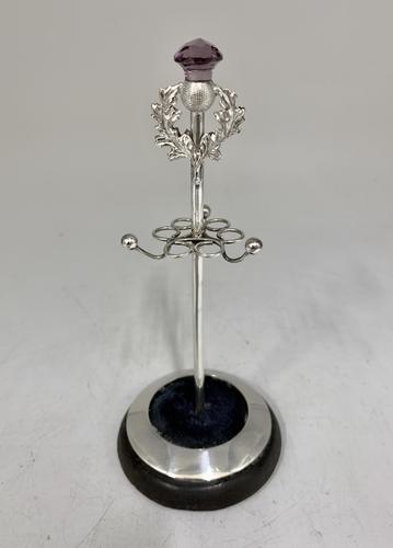 Antique Sterling Silver Hat Pin & Ring Stand c.1905 (1 of 5)