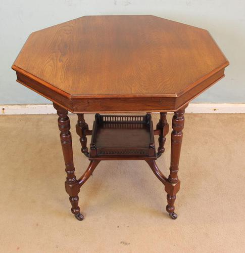 Antique Walnut Shaped Occasional Centre Table (1 of 6)