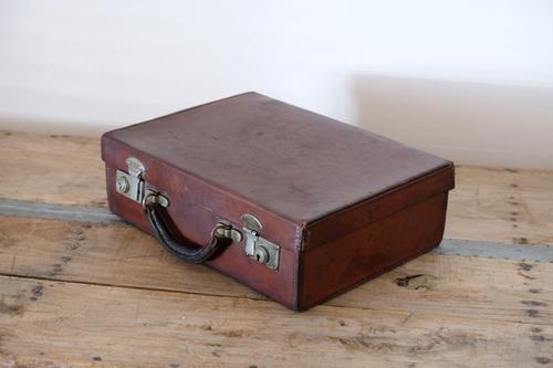 Small Vintage Leather Suitcase (1 of 10)