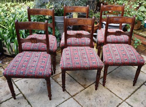 Good Set of Six Late Georgian Mahogany Dining Chairs (1 of 10)