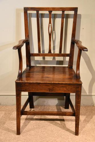 Country Oak Vernacular Armchair 18th Century (1 of 5)