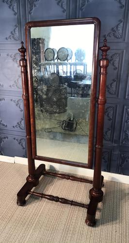 Victorian Mahogany Cheval Mirror Ref455 (1 of 10)