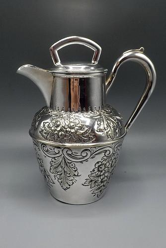 Antique Scottish Silver Plated Claret/Mulled Wine Jug - Patented Filter Lid (1 of 8) Antique Scottish Silver Plated Claret/Mulled Wine Jug - Patented Filter Lid (1 of 8)