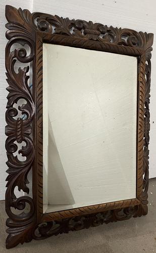Carved Oak Mirror - Late 19th Century (1 of 6) Carved Oak Mirror - Late 19th Century (1 of 6)