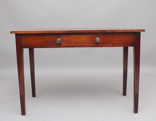 Early 19th Century Mahogany Side Table with a Single Frieze Drawer (1 of 9) Early 19th Century Mahogany Side Table with a Single Frieze Drawer (1 of 9)