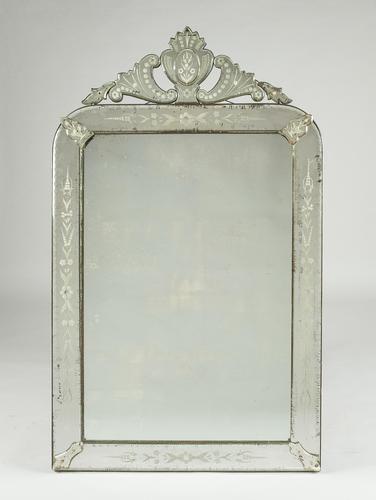 Italian Venetian Glass Overmantle Mirrror (1 of 7) Italian Venetian Glass Overmantle Mirrror (1 of 7)