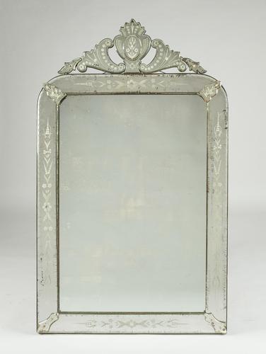 Italian Venetian Glass Overmantle Mirrror (1 of 7)