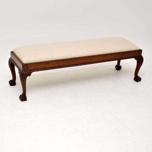 Antique Chippendale Style Mahogany Foot Stool (1 of 7) Antique Chippendale Style Mahogany Foot Stool (1 of 7)