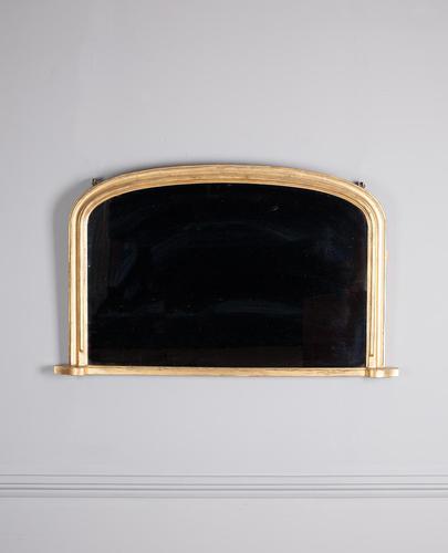 Mid 19th century gilt overmantle mirror (1 of 4) Mid 19th century gilt overmantle mirror (1 of 4)