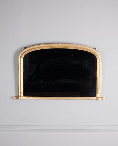 Mid 19th century gilt overmantle mirror (1 of 4)