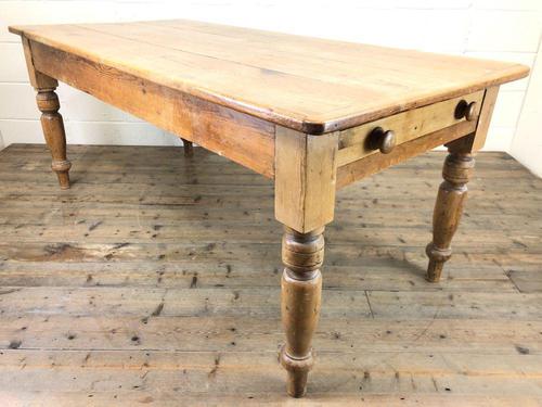 Victorian Antique Pine Farmhouse Kitchen Table (1 of 10)