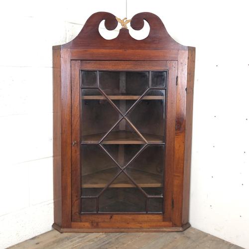 Antique Glazed Corner Cupboard (1 of 7) Antique Glazed Corner Cupboard (1 of 7)