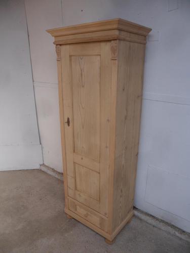 Antique Pine 1 Door 1 Drawer Multi Functional Cupboard to wax / paint (1 of 9)