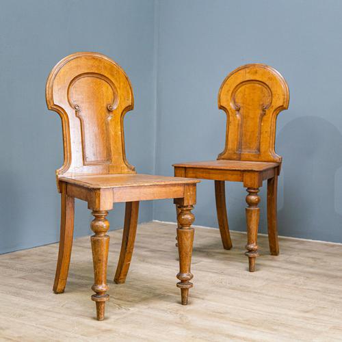 Pair of Victorian Hall Chairs (1 of 9) Pair of Victorian Hall Chairs (1 of 9)