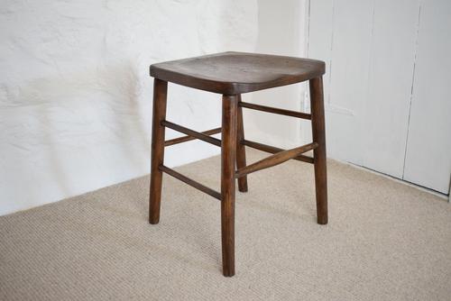Oak Stool with Shaped Seat (1 of 10) Oak Stool with Shaped Seat (1 of 10)