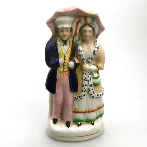 19th Century Pottery Victorian Staffordshire Courting Couple Figure (1 of 9) 19th Century Pottery Victorian Staffordshire Courting Couple Figure (1 of 9)