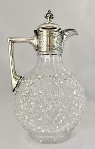 Silver & Crystalclaret Jug. Sheffield 1894. (1 of 10) Silver & Crystalclaret Jug. Sheffield 1894. (1 of 10)