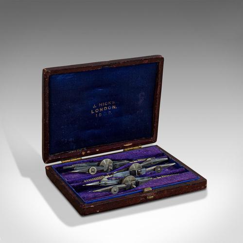 Small Antique Draughtsman's Compass Set, Architect's, Technical Drawing, Hicks (1 of 9) Small Antique Draughtsman's Compass Set, Architect's, Technical Drawing, Hicks (1 of 9)