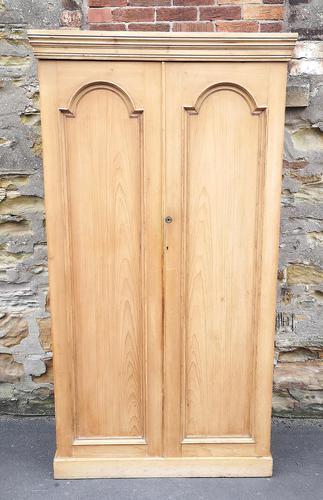 Victorian Pine Wardrobe / Hall Cupboard (1 of 10)