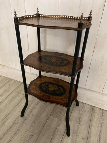 French Rosewood & Marquetry Etagere (1 of 7)