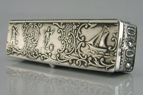Rare Dutch Solid Silver Table Desk Stamp Box 1910 Antique (1 of 12) Rare Dutch Solid Silver Table Desk Stamp Box 1910 Antique (1 of 12)