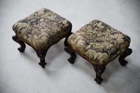 Pair of Antique Victorian Footstools (1 of 11)