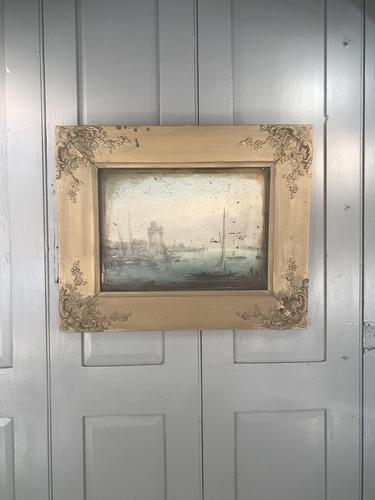 Antique Georgian or Early Victorian Landscape Oil Painting of Boats in Harbour by John Wilson Ewbank 2 of 2 (1 of 10) Antique Georgian or Early Victorian Landscape Oil Painting of Boats in Harbour by John Wilson Ewbank 2 of 2 (1 of 10)