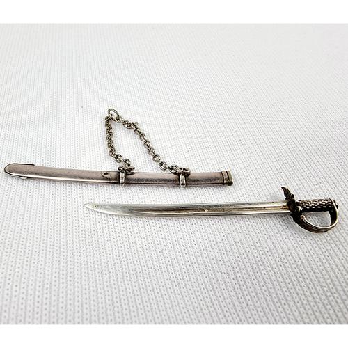 Gabriel Riddle London, Solid Silver Novelty Miniature Sword (1 of 5)