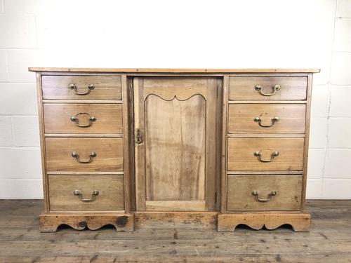 Antique Victorian Kitchen Pine Sideboard with Drawers (1 of 13)