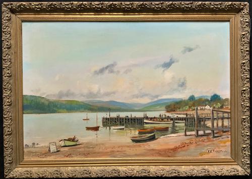 'The Lake District' Exceptional Vintage Seascape Oil On Canvas Painting c1960' (1 of 12) 'The Lake District' Exceptional Vintage Seascape Oil On Canvas Painting c1960' (1 of 12)