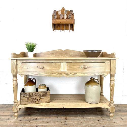 Large Rustic Pine Sideboard with Drawers (1 of 10)