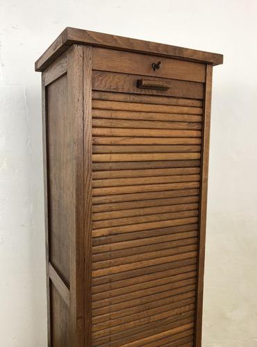 Vintage French Mid Century Filing Cabinet Tambour (1 of 14) Vintage French Mid Century Filing Cabinet Tambour (1 of 14)