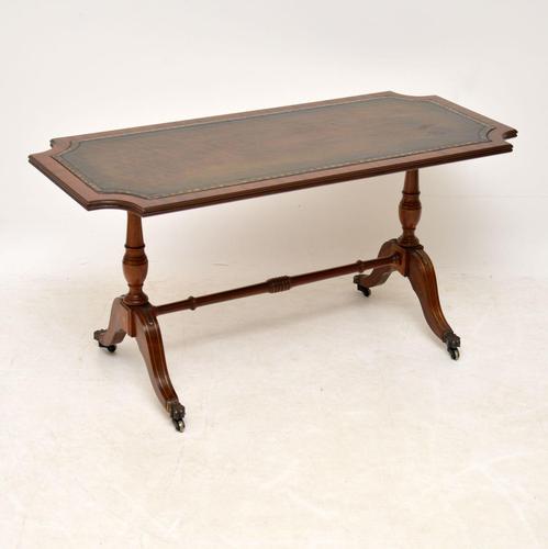 Antique Regency Style Mahogany Leather Topped Coffee Table (1 of 8) Antique Regency Style Mahogany Leather Topped Coffee Table (1 of 8)