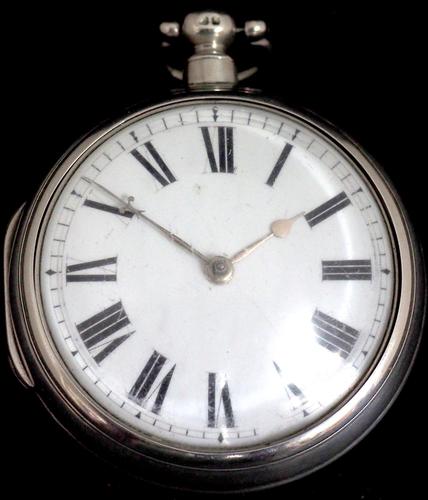 Antique Silver Pair Case Pocket Watch Fusee Verge Escapement Key Wind Enamel Dial M Moore Hillsborough (1 of 10) Antique Silver Pair Case Pocket Watch Fusee Verge Escapement Key Wind Enamel Dial M Moore Hillsborough (1 of 10)