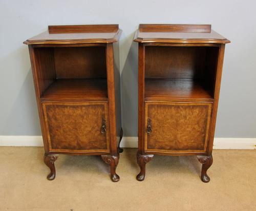 Pair of Burr Walnut Bedside Cabinets Waring & Gillow (1 of 9)