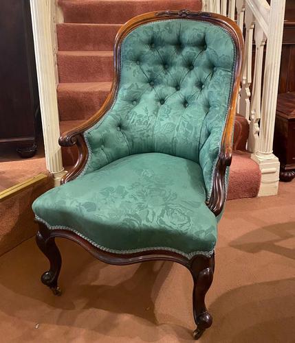 Mid Victorian Rosewood Library Armchair (1 of 5)