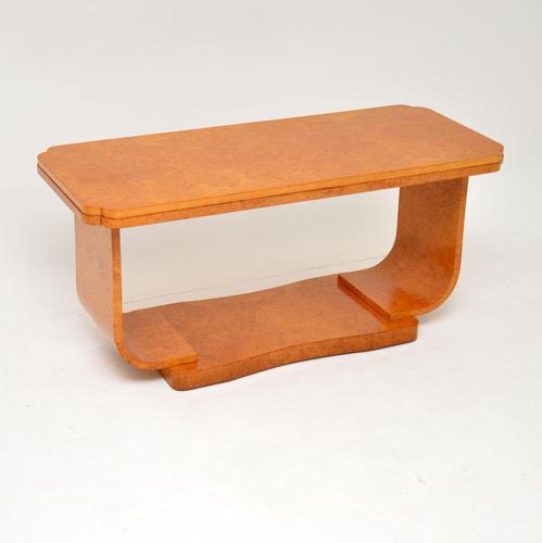 Art Deco Burr Maple Coffee Table by  Epstein (1 of 10)