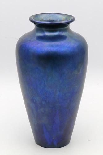 Blue Zsolnay Pecs Vase (1 of 2) Blue Zsolnay Pecs Vase (1 of 2)