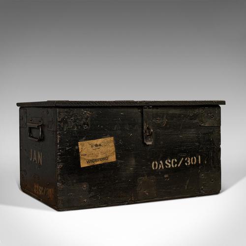 Antique Railway Carriage Chest, English, Pine, Mail Trunk, GWR, Edwardian, 1910 (1 of 11)