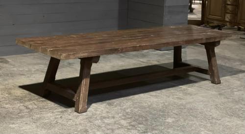 Huge Rustic French Oak Farmhouse Dining Table (1 of 35)