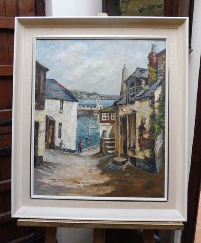Oil on Canvas Cornish Sea View Listed Artist Dora Johns 1966 (1 of 10) Oil on Canvas Cornish Sea View Listed Artist Dora Johns 1966 (1 of 10)