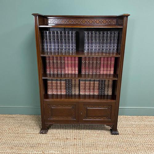 Quality Edwardian Mahogany Antique Bookcase by Waring & Gillow (1 of 8)