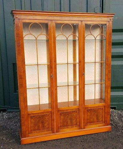 Reprodux bevan funnell yew wood display cabinet (1 of 8)