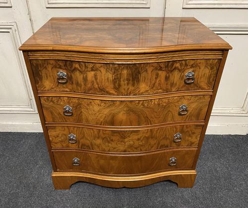 Re Finished Burr Walnut Serpentine Chest of Drawers (1 of 10) Re Finished Burr Walnut Serpentine Chest of Drawers (1 of 10)