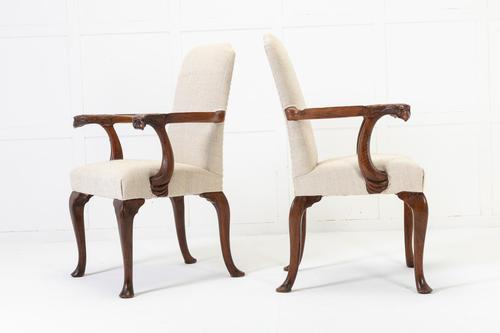 Pair of 1930s English Walnut Chairs (1 of 7) Pair of 1930s English Walnut Chairs (1 of 7)